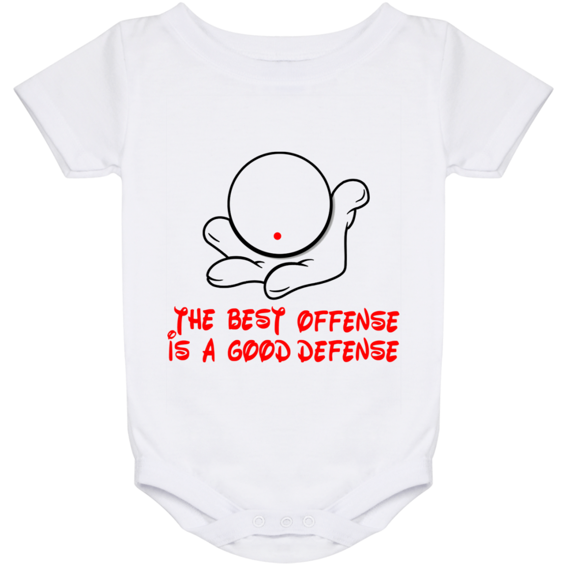 The GHOATS Custom Design. #5 The Best Offense is a Good Defense. Baby Onesie 24 Month