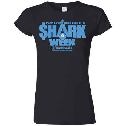 The GHOATS Custom Design. #32. Shark Week. Shark Life. Ultra Soft Style Ladies' T-Shirt