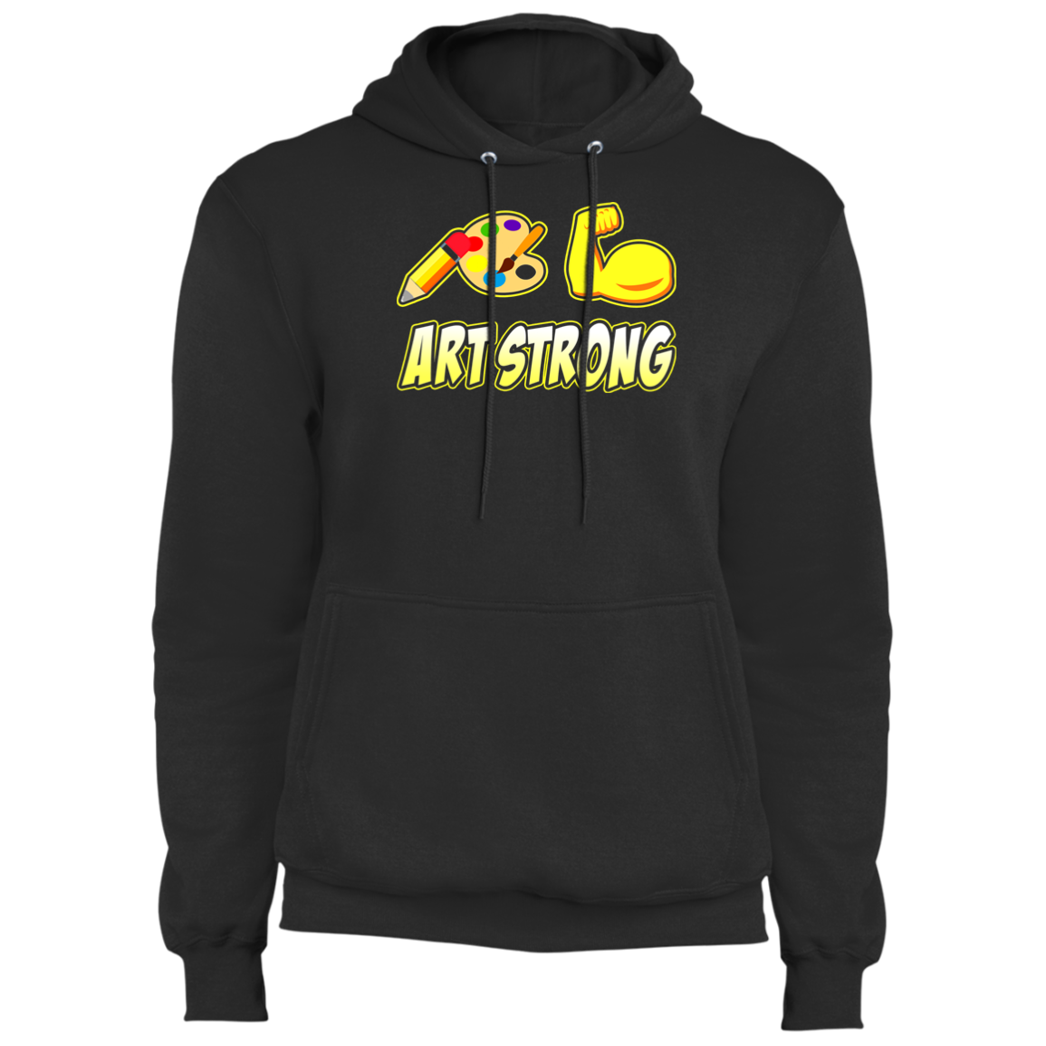 ArtichokeUSA Custom Design. Art Strong. Fleece Pullover Hoodie