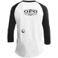 OPG Custom Design #22. One Putt / One Love Parody with Fan Art. Female Edition. 3/4 Raglan Sleeve Shirt 100% Ringspun Combed Cotton