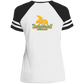 ArtichokeUSA Custom Design. Los Angeles Chargers Fan Art. Ladies' Game V-Neck T-Shirt