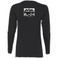 The GHOATS Custom Design. #3 POOL. APA Parody. Ladies' Cotton LS T-Shirt