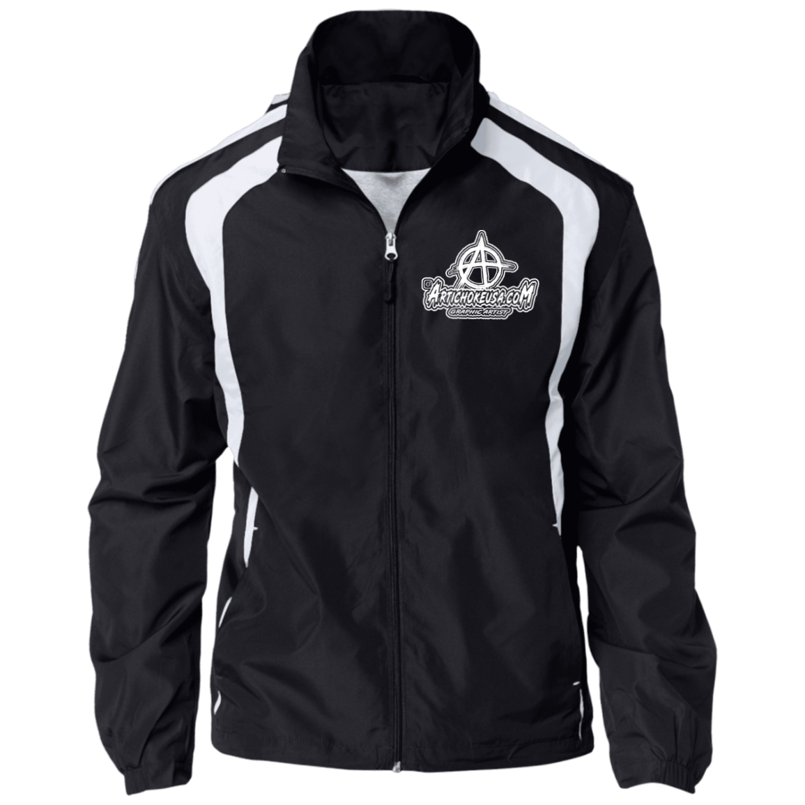 Embroidered Jersey-Lined Jacket