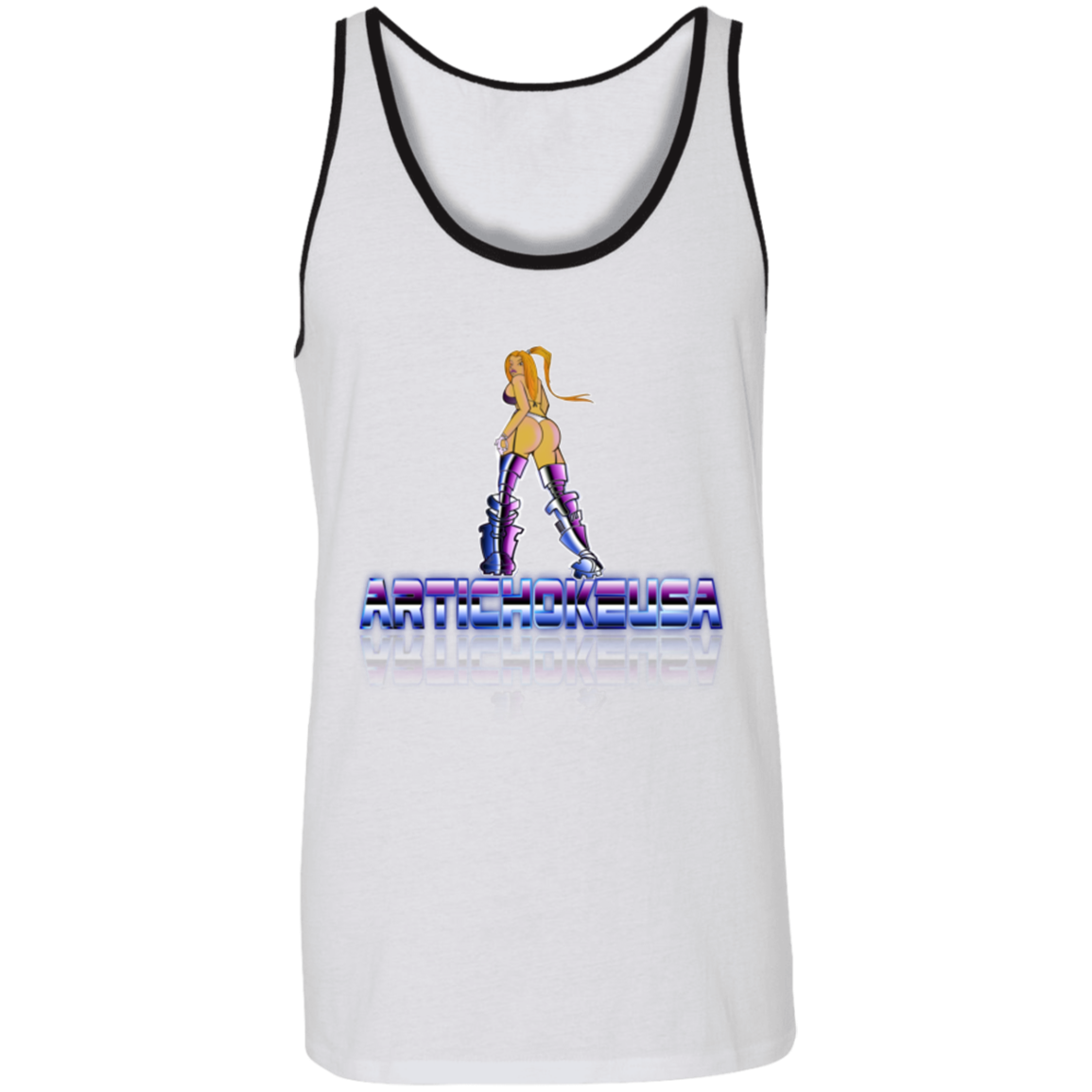 ArtichokeUSA Character and Font design. Let's Create Your Own Team Design Today. Dama de Croma. Unisex Tank