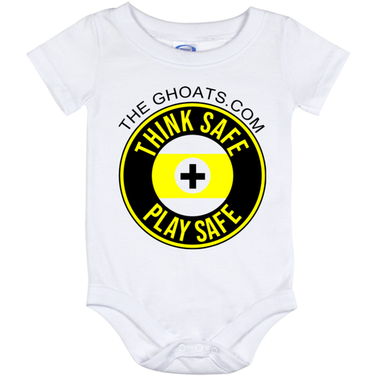 The GHOATS Custom Design. #31 Think Safe. Play Safe. Baby Onesie 12 Month