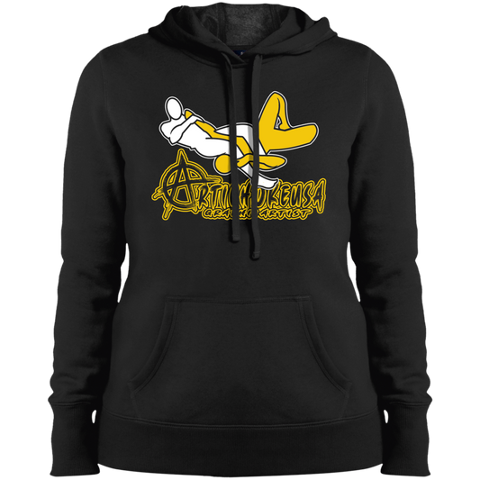 ArtichokeUSA Custom Design #54. Artichoke USArmbar. US Army Parody. Ladies' Soft Style Hoodie
