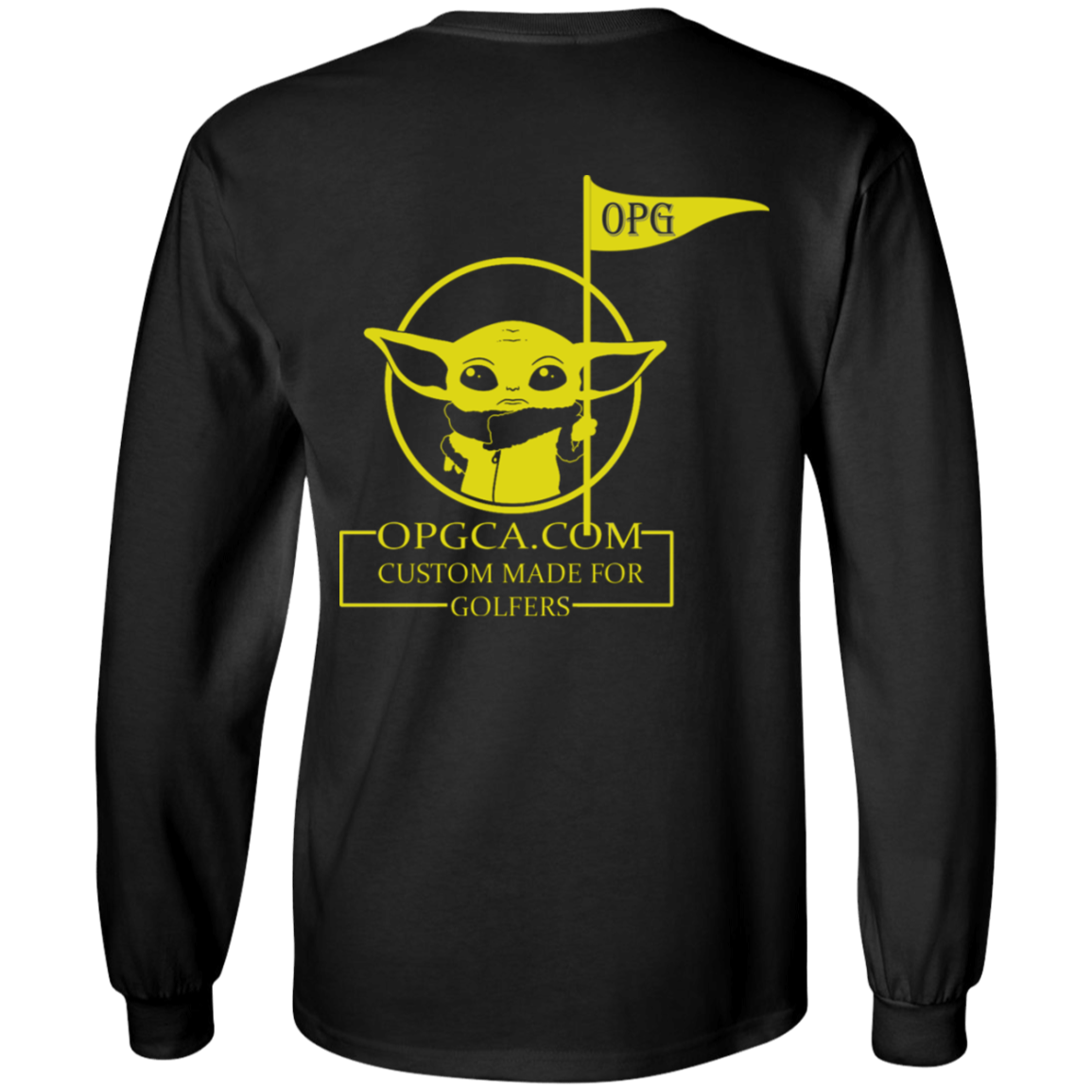 OPG Custom Design #21. May the course be with you. Star Wars Parody and Fan Art. Youth Long Sleeve T-Shirt