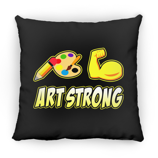 ArtichokeUSA Custom Design. Art Strong. Large Square Pillow