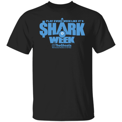 The GHOATS Custom Design. #32. Shark Week. Shark Life. Basic Cotton T-Shirt