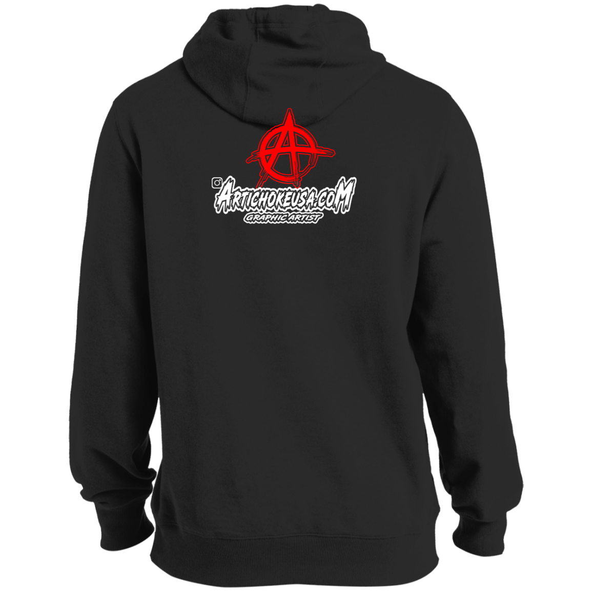 ArtichokeUSA Custom Design. RUN ART.  RUN DMC Parody. Tall Pullover Hoodie