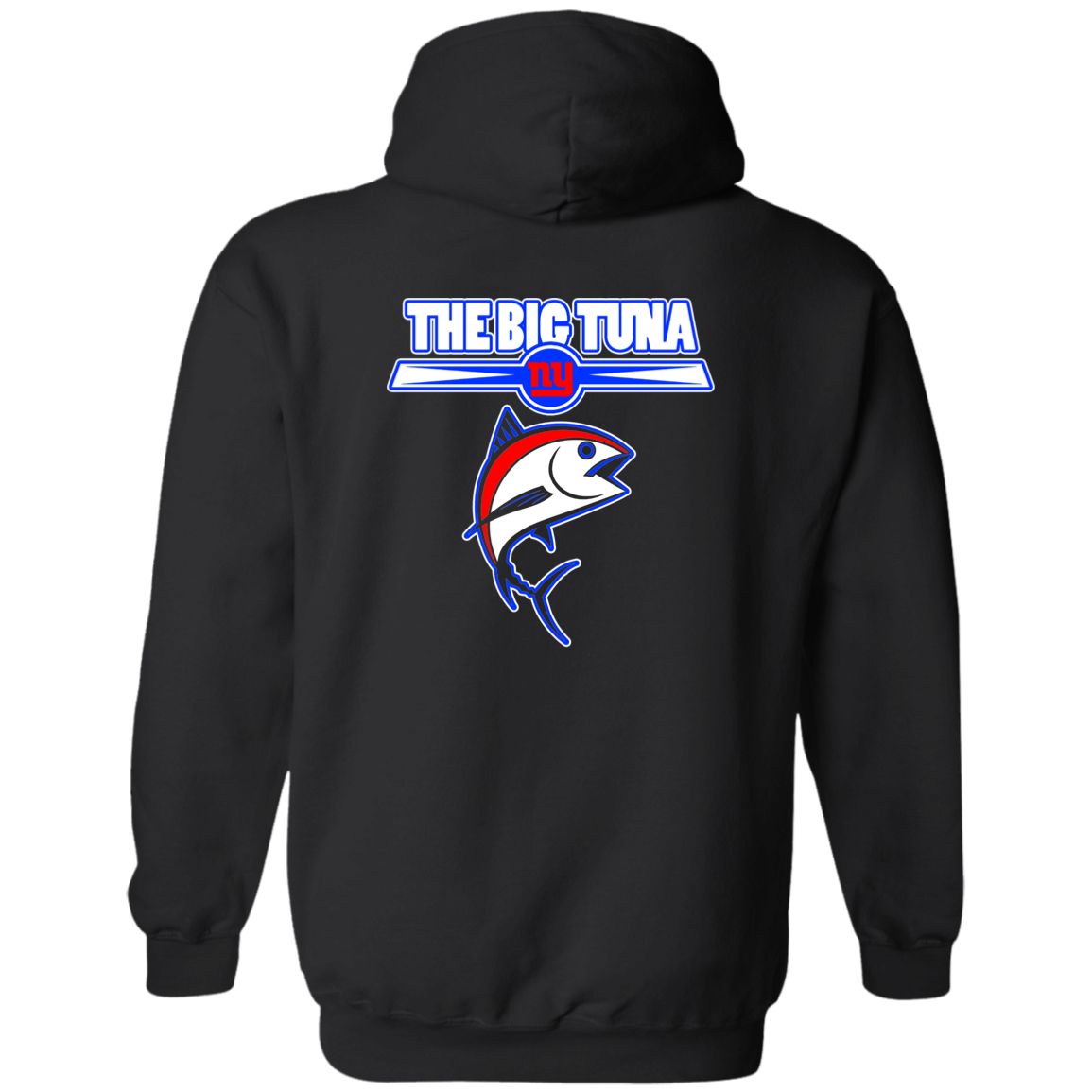 ArtichokeUSA Custom Design. The Big Tuna. Bill Parcell Tribute. NY Giants Fan Art. Zip Up Hooded Sweatshirt