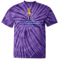 ArtichokeUSA Character and Font design. Let's Create Your Own Team Design Today. Dama de Croma. 100% Cotton Tie Dye T-Shirt