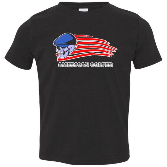 OPG Custom Design #12. Golf America. Male Edition. Toddler Jersey T-Shirt
