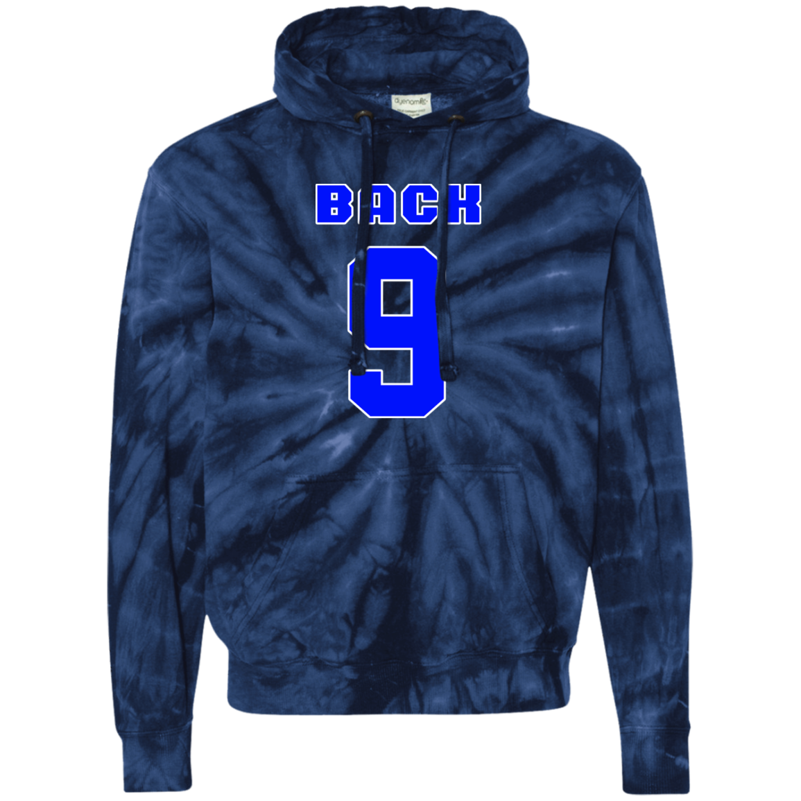 OPG Custom Design #17. Back 9. Tie-Dyed Pullover Hoodie