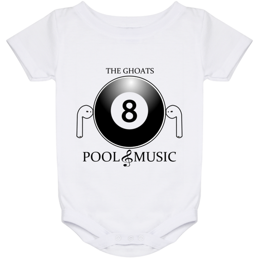 The GHOATS Custom Design. #19 Pool & Music. Baby Onesie 24 Month