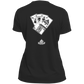 ArtichokeUSA Custom Design. Lemmy Kilmister "Ace of Spades" Tribute Fan Art Version 2 of 2. Ladies’ Moisture-Wicking V-Neck Tee