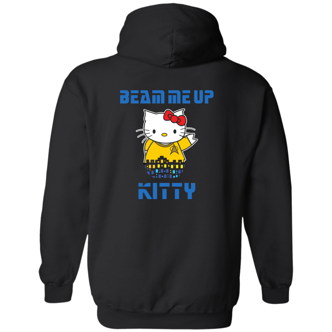ArtichokeUSA Custom Design. Beam Me Up Kitty. Fan Art / Parody. Zip Up Hooded Sweatshirt
