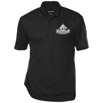 Embroidered Performance Textured Three-Button Polo