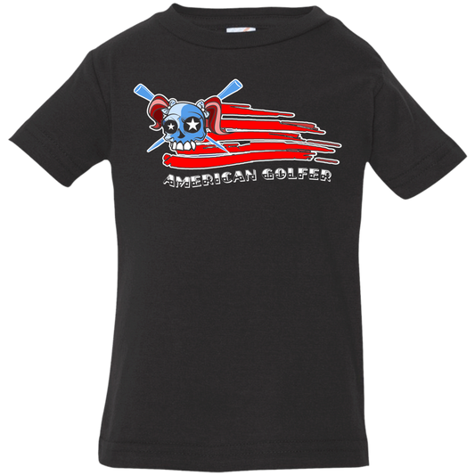 OPG Custom Design #12. American Golfer. Female Edition. Infant Jersey T-Shirt