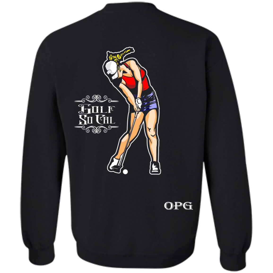 OPG Custom Design #9. Drive like a girl. Crewneck Pullover Sweatshirt