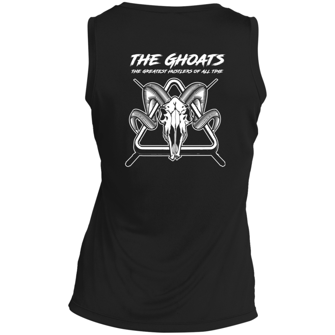 The GHOATS Custom Design #28. Shoot Pool. Ladies' 100% polyester interlock with PosiCharge technology
