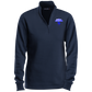 OPG Custom Design #3. Blue Tees Blues Brothers Fan Art. Ladies 1/4 Zip Sweatshirt