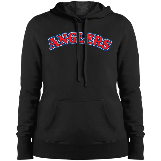 ArtichokeUSA Custom Design. Anglers. Southern California Sports Fishing. Los Angeles Angels Parody. Ladies' Pullover Hooded Sweatshirt