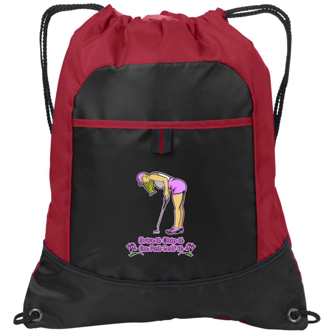 OPG Custom Design #13. Drive it. Chip it. One Putt Golf it. Pocket Cinch Pack
