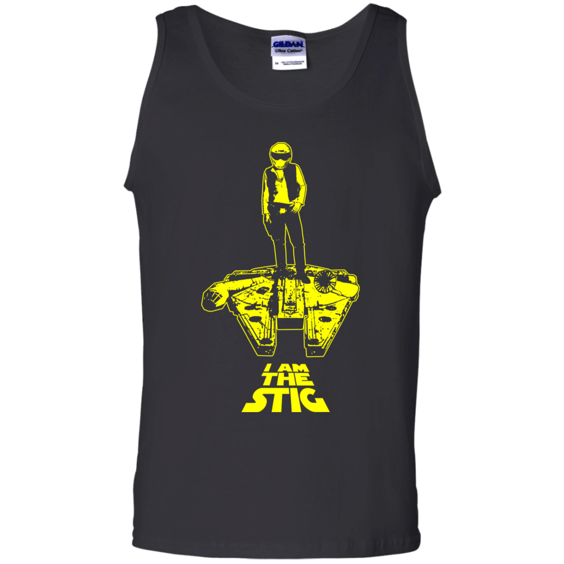 ArtichokeUSA Custom Design. I am the Stig. Han Solo / The Stig Fan Art. 100% Cotton Tank Top