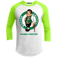 ArtichokeUSA Custom Design. RIP Kobe. Mamba Forever. Celtics / Lakers Fan Art Tribute. Youth 3/4 Raglan Sleeve Shirt