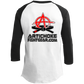 Artichoke Fight Gear Custom Design #19. Sticks and Stones. Youth 3/4 Raglan Sleeve Shirt