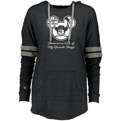 ArtichokeUSA Custom Design. Las Vegas Raiders & Mickey Mouse Mash Up. Fan Art. Parody. Ladies Hooded Low Key Pullover