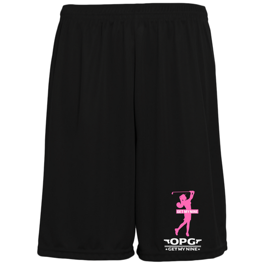 OPG Custom Design #16. Get My Nine. Female Version. 100% Polyester Training Shorts w/Pockets