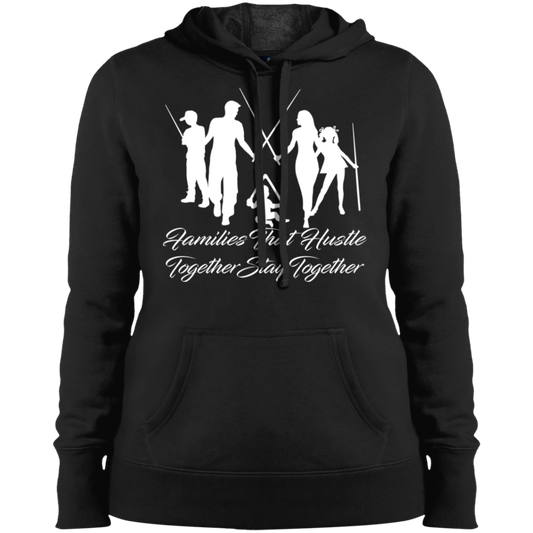 The GHOATS Custom Design. #11 Families That Hustle Together, Stay Together. Ladies' Pullover Hoodie