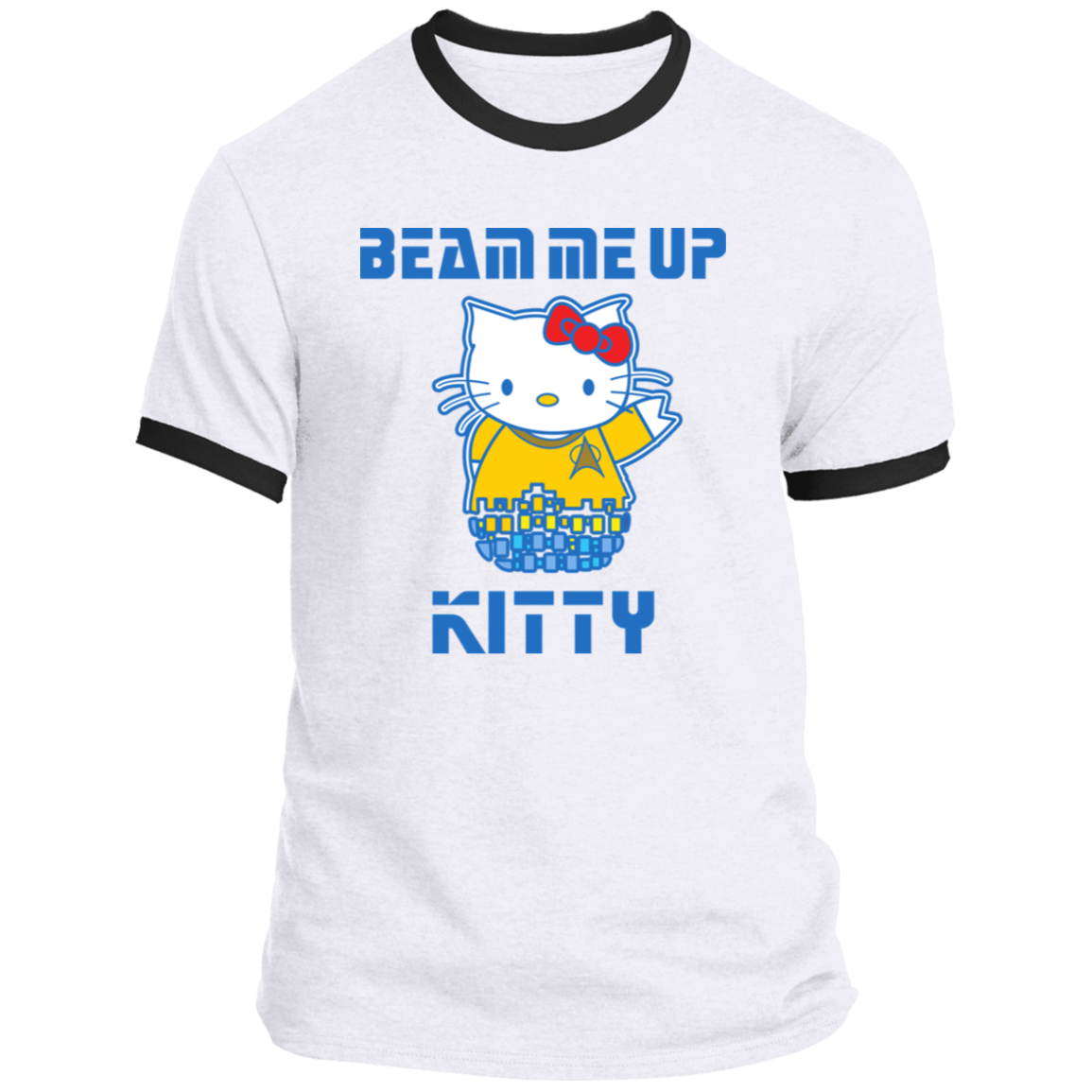 ArtichokeUSA Custom Design. Beam Me Up Kitty. Fan Art / Parody. Ringer Tee