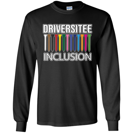 ZZZ#06 OPG Custom Design. DRIVER-SITEE & INCLUSION. Youth 100% Cotton LS T-Shirt