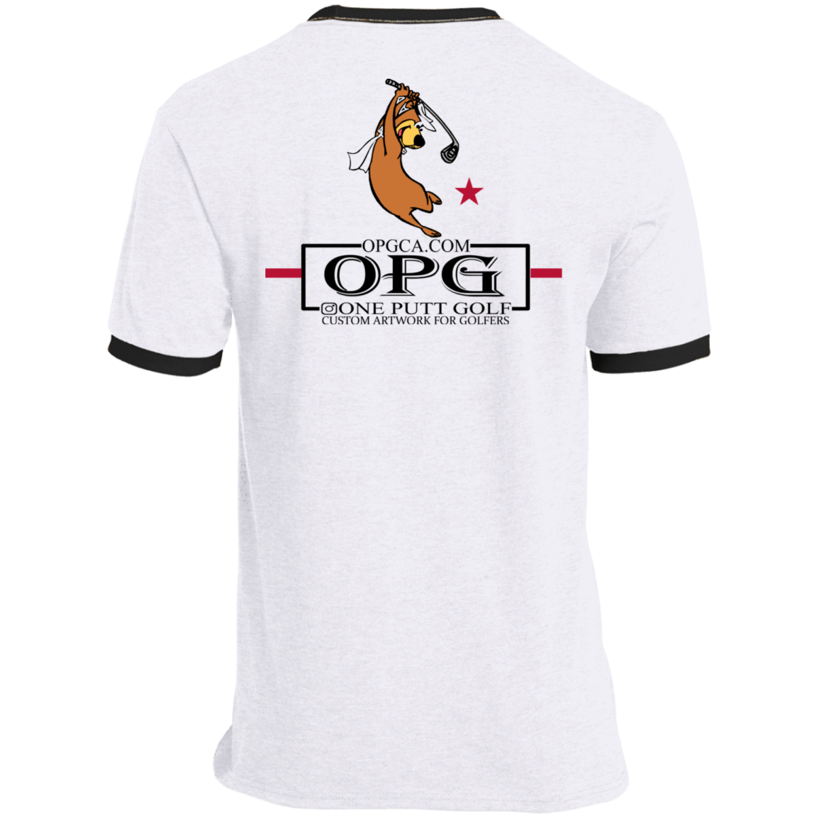 OPG Custom Design #15. Golf Southern California with Yogi Bear Fan Art. Ringer Tee