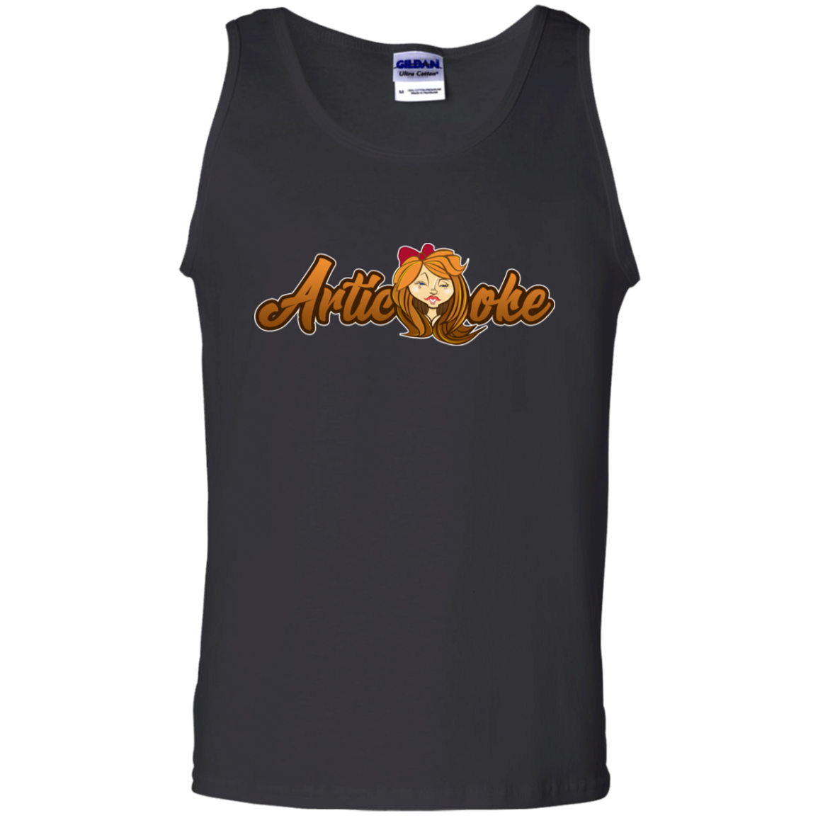 ZZ#21 Characters and Fonts. Aubrey. A show case of my characters and font styles. 100% Cotton Tank Top