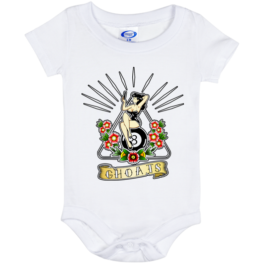 The GHOATS Custom Design. #23 Pin Up Girl. Baby Onesie 6 Month