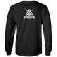 The GHOATS Custom Design #37. Sugar Skull Pool Theme. Long Sleeve Cotton T-Shirt