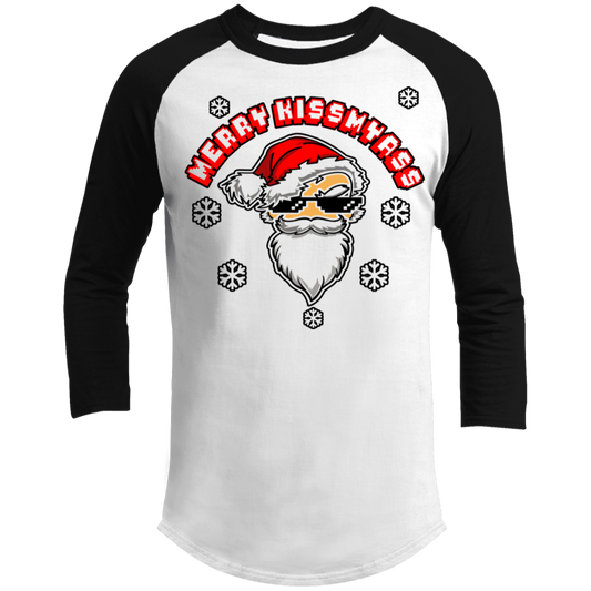 santa 4 whites T200 3/4 Raglan Sleeve Shirt