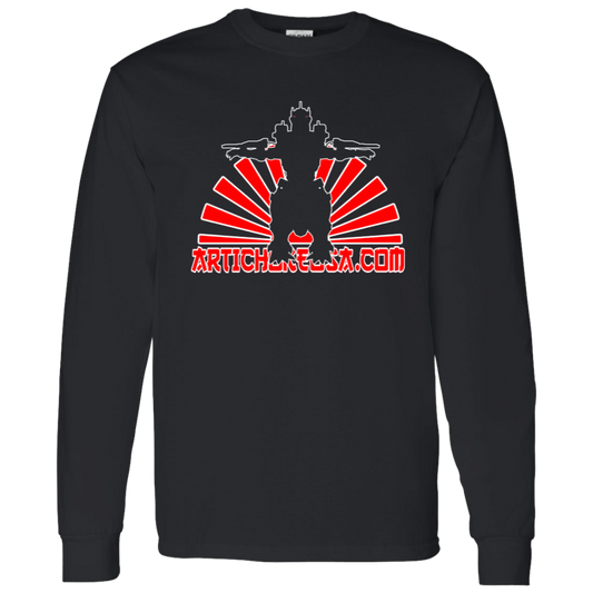 ArtichokeUSA Custom Design. Fan Art Mechagodzilla/Godzilla. 100 % Cotton LS T-Shirt