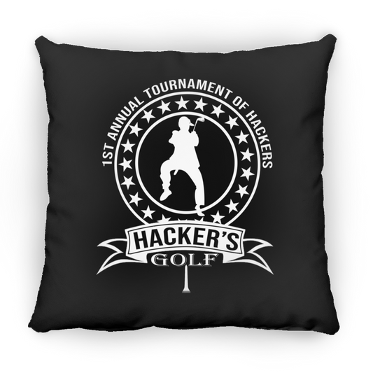OPG Custom Design #20.1st Annual Hackers Golf Tournament. Men's Edition. Square Pillow 18x18