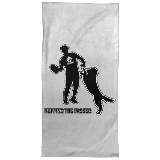ArtichokeUSA Custom Design #38. Ruffing the Passer. Labrador Retriever. Male. Hand Towel - 15x30