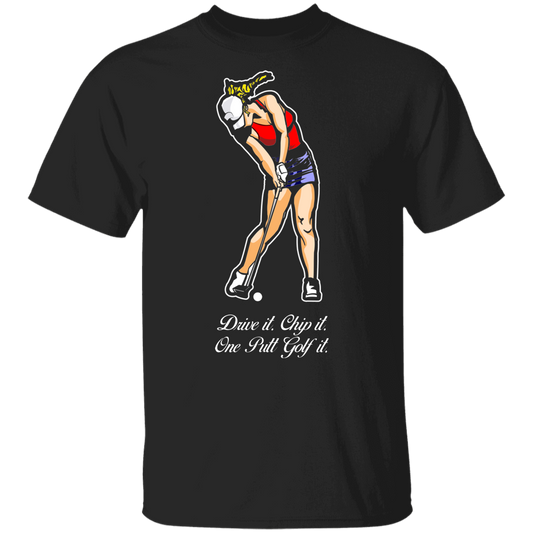 OPG Custom Design #9. Drive it. Chip it. One Putt Golf It. Golf So. Cal. Youth 100% Cotton T-Shirt