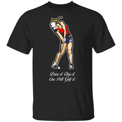 OPG Custom Design #9. Drive it. Chip it. One Putt Golf It. Golf So. Cal. Youth 100% Cotton T-Shirt