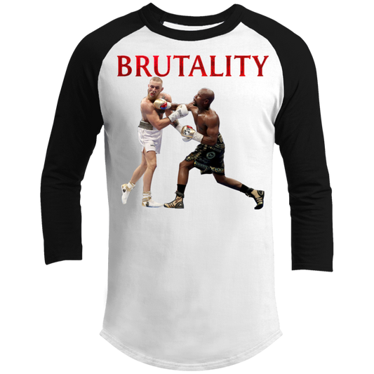 Artichoke Fight Gear Custom Design #5. Brutality! 3/4 Raglan Sleeve Shirt