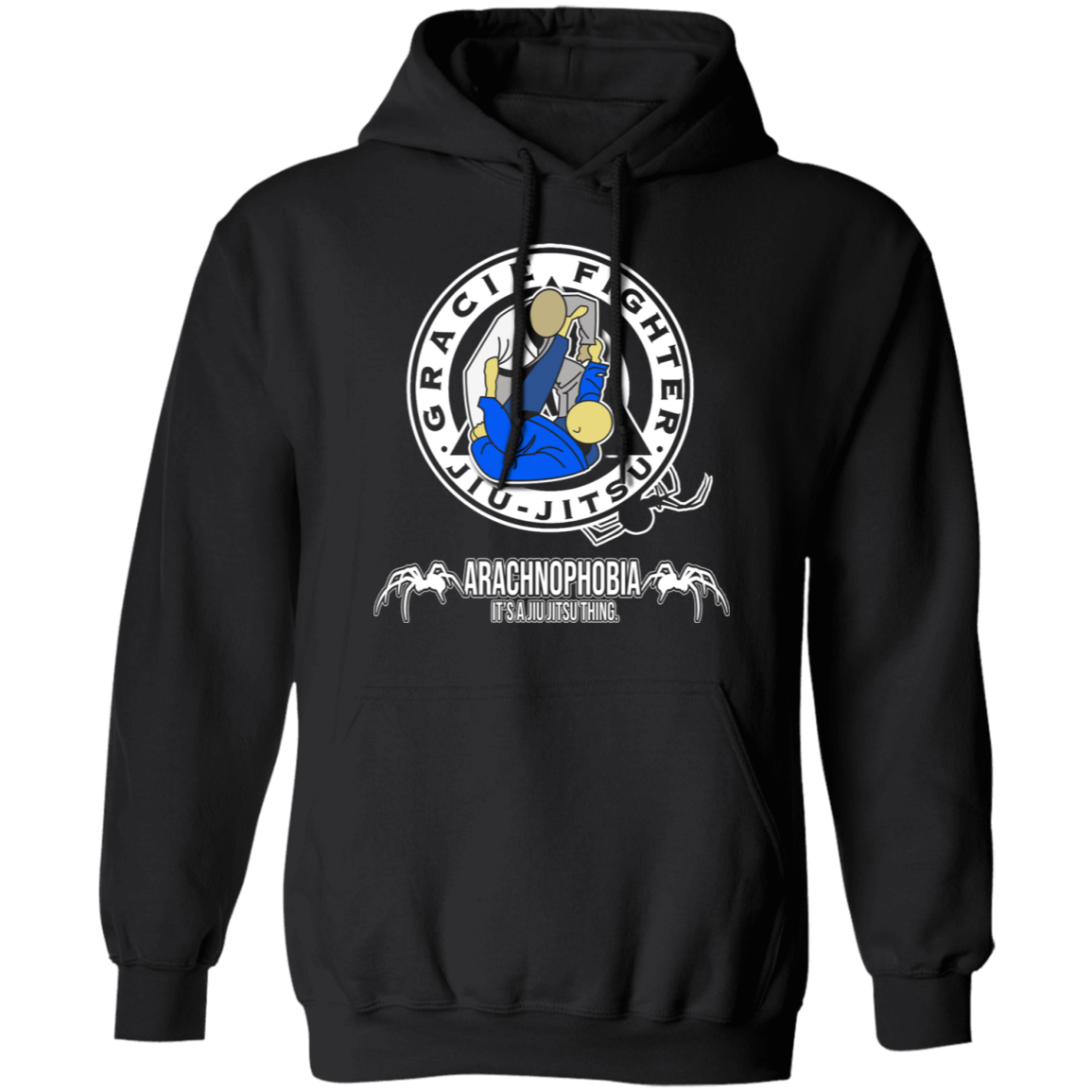 Artichoke Fight Gear Custom Design #1. Arachnophobia. Spider Guard. It's A Jiu Jitsu Thing. Basic Hoodie