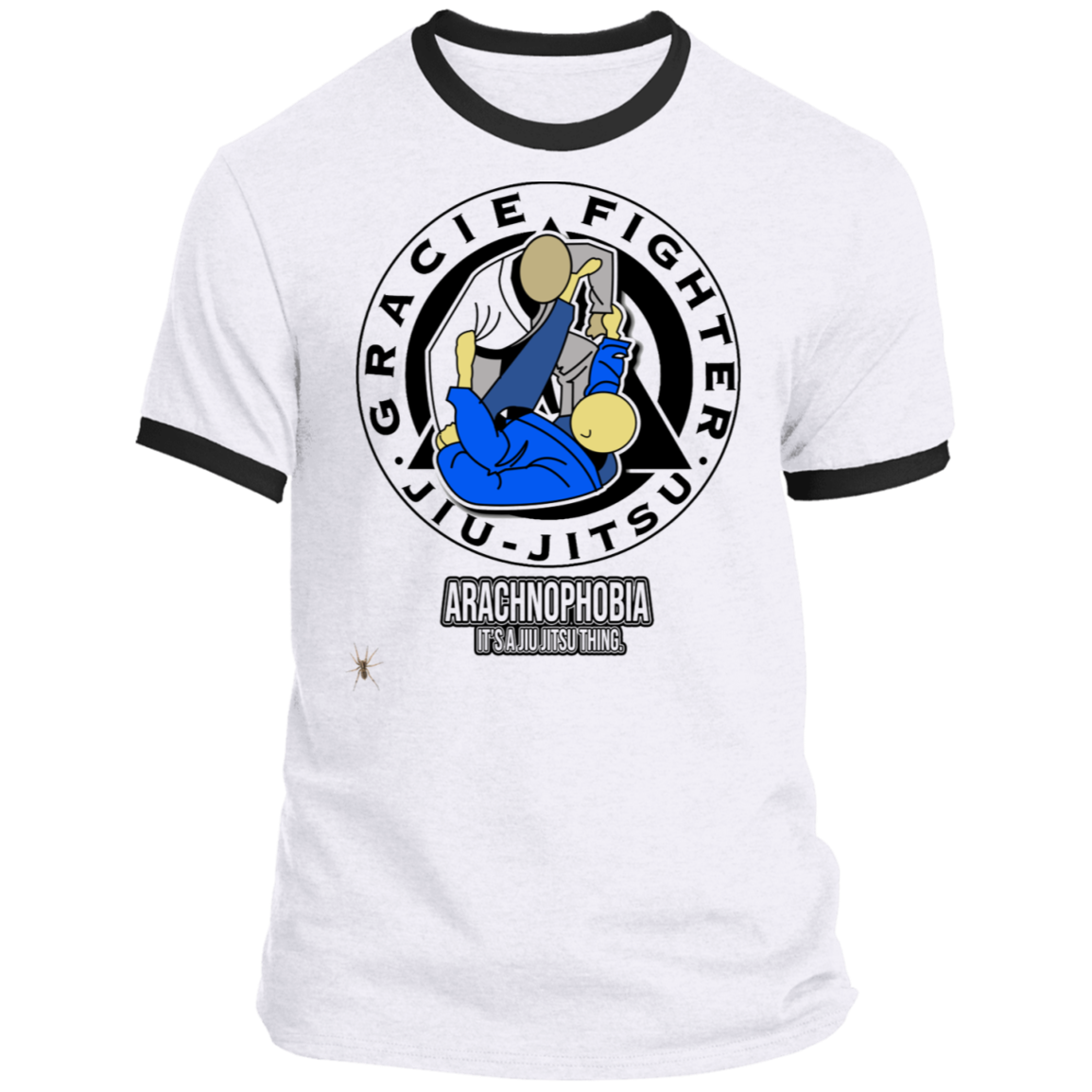 Artichoke Fight Gear Custom Design #1. Arachnophobia: Fear of Spiders. Spider Guard. It's a Jiu Jitsu Thing. Ringer Tee