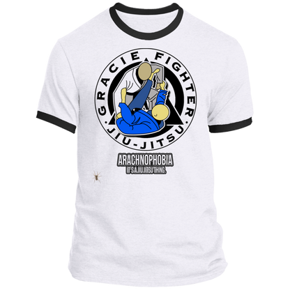 Artichoke Fight Gear Custom Design #1. Arachnophobia: Fear of Spiders. Spider Guard. It's a Jiu Jitsu Thing. Ringer Tee